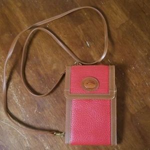 Dooney & Burke Red Crossbody Wallet